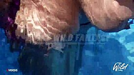 busty pinay reveals her big tits while lounging in the pool, causing a scandal