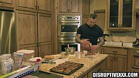 hey, check out this cum-filled donut i brought for my muscular gay neighbor?