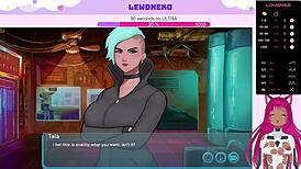 vtuber lewdneko gets wild with sleeve shock in solo hentai play. just listen to those moans!