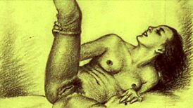 Beautiful Vintage Anime Cartoon Illustration