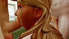 i love watching blonde drink cum after double banging