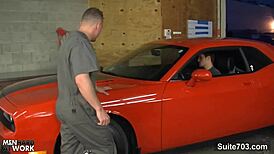 sexy gay mechanic, wanna get fucked in the garage?