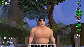 bonetown vacation ep 11 brings outdoor assfucking on holiday. bone voyage in wild 3d comedy!