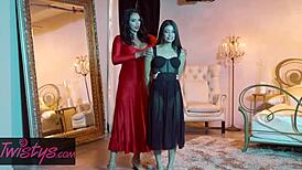 Missy Martinez and Veronica Rodriguez Dancing Cheek to Cheek