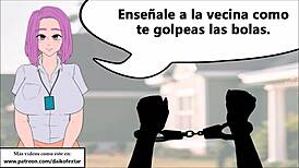 Mistress humiliates with CBT at festive party