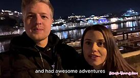 jamie young in horny portuguese adventure, sucking monster cock outdoors with pov master 😈