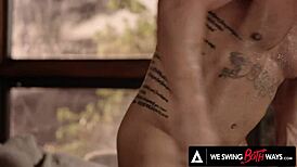 Can you believe it? Big tits milf Penny Barber squirts from bi hubby’s rough anal!