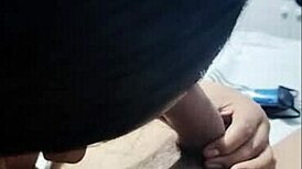 Small Waist Cousin Sucks Huge Penis