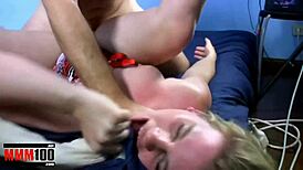 Young Blonde Teen 18+ With Big Fat Pussy Gets Hard Ass Fuck