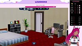 hey, watch vtuber lewdneko play harem hotel part 20 now