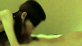 home made chinese girlfriend gives handjob and blowjob until ejaculation