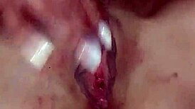 wife enjoys her pussy after intense fucking with her husband in their amateur home video