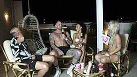 Wow, Bruna and Ale in sheer red, family supports porn without showing faces, met at training!