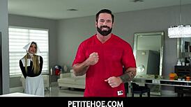 khloe kapri's petite body causes big disruption in this sex scene