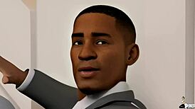 Thick Lesbian Executive Seduces Boss for Office Promotion with Curves