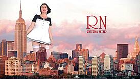 Wow, Giant Lady Without Panties Struts Through City Like King Kong! What a Show!