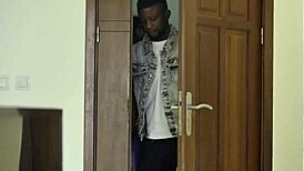 That ebony mother-in-law's big ass bent over tempts me