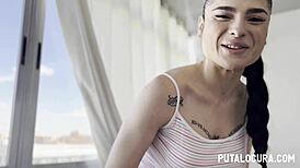 big tits woman fucking and swallowing