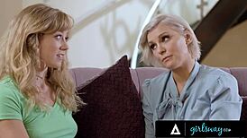 Girlsway - Caring Milf Kenzie Taylor Helps Her Stepdaughter Feel Better