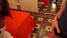 beautiful latina gets her throat fucked deep and hard