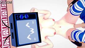 Tv Woman Removes Bikini For Bed Fucking In 3D Cartoon Parody With Cumshot