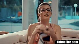 young cheerleader pressured into threesome with milf coach and her hubby