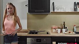 Naughty Teen Rebecca Volpetti Offers Tight Asshole to Stepfather Yanick Shaft's Big Cock in 4K