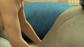 Dimitrescu, suck my big cock deepthroat.