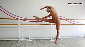 Anna Sigarga showcases unprecedented gymnastics routines in yoga and fitness