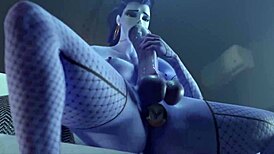 Ever seen a Futanari Widowmaker in wild hentai action?