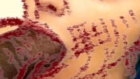 milf blows dark big dick in hentai drawing 😈