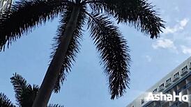 Old freak with curved monster cock breaks tiny asian girl's mouth and pussy