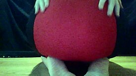 bbw rides dildo and cums twice hard