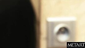 Hot sexy Asian milf masturbates to intense orgasm, big tits fingering clit