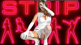 Teen Nurse Dances Undressing In Hospital Striptease