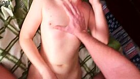 Petite Sister's Pussy Cums Him Fast