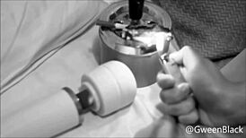 smoking on a dollar bill in a greed fetish scene