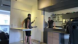 Did I just paint his house and end up getting pounded bareback by a huge cock?