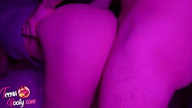 bubble booty girl feels intense pleasure in doggystyle spanking and orgasm closeup