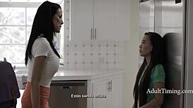 Step mom discovers I secretly sucked cock, punished with group spanking and lezdom by Kimmy Kimm, Madi Collins, Reagan Foxx.