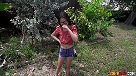 Lulu Chu, the Chinese cutie, gets drilled in a van. Her shaved body takes every hard thrust!