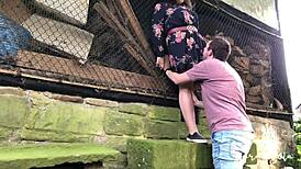 Outdoor Fucking Thrills at Abandoned Barnyard with Chubby BBW