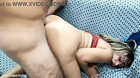 vagninho surprises his mother-in-law with anal creampie after masturbation