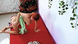 parte 2, invited my masseuse home, she couldn't resist and fucked me before my boyfriend came