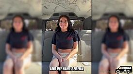 Serena Salgot teases with big tits in fanvan black cock encounter