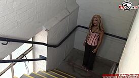 Blonde Babe Loves Double Cumshot