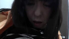 Japanese babe sucks cock for forgiveness in video