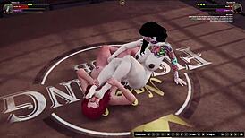 draka ii passionately fights rockie ii naked in 3d