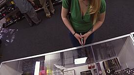 Nice tight body bent over in shop reality fuck.