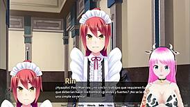 Otoko orgy unfolds in maid boy manor, blending anime hentai with group play.